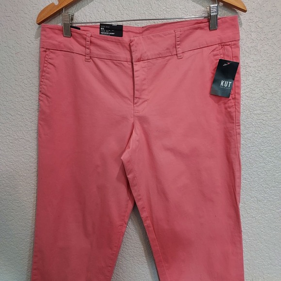 NEW Kut  From Kloth Coral Capri Chinos Size 10 - Picture 3 of 12